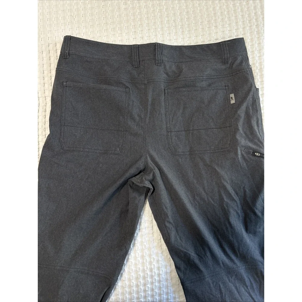 Royal Robbins Men's Gray Flex Hiking Travel Pants 38x30